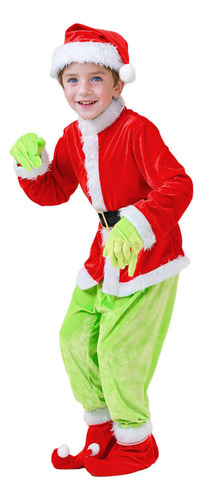 Disfraz Infantil De Personaje De Fiesta Navideña De Grinch