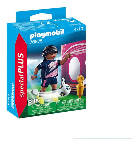 Playmobil Special Plus Futbolista Con Muro De Gol #70875