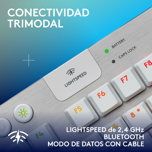 Teclado Inalámbrico Logitech G915 X Lightspeed Tkl Blanco Us