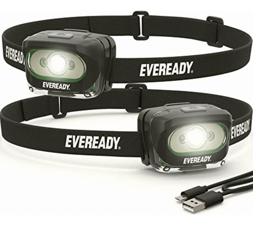 Eveready Faros Led Recargables (paquete De 2), Ipx4