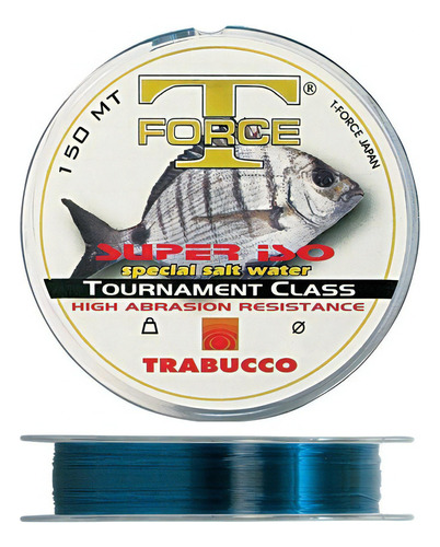 Linha de pesca Trabucco T FORCE SUPER ISO SALT WATER azul