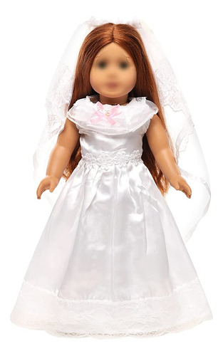 Barwa 2 Pcs American Doll 18 Pulgadas Girl Doll Vestido De