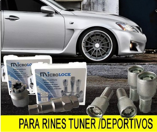 Tuercas De Seguridad Microlock Para Rines Tuner