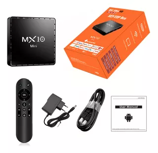 Mx10 Mini Android 10.0 Caja De Tv Inteligente Uhd 4k Medios