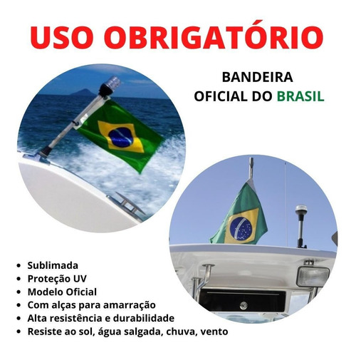 Atacado 50 Unidades Bandeira Oficial Do Brasil Seavix Barcos