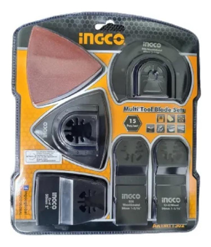 Kit Ferramentas Oscilantes Multifunção Ingco - 15 Peças