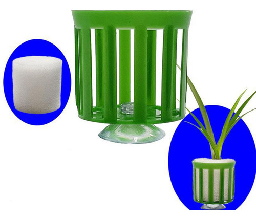 Conjunto De Anillo Fijo Soporte De De Acuario 20pc Esponja