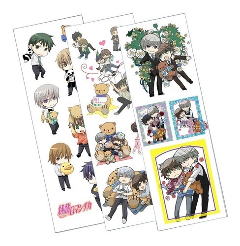 Plancha De Stickers De Junjo Romantica Yaoi Shonen Ai