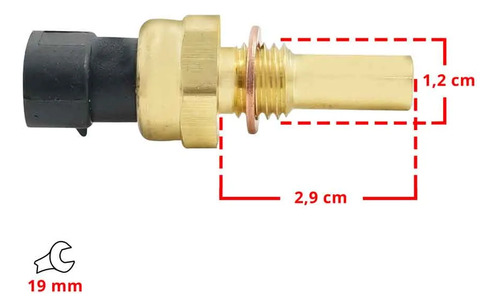 Sensor De Temperatura Água Módulo (mod Delphi) | Effa