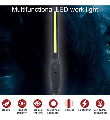 Lámparas De Inspección Cob Work, Recargables Por Usb, Led, P