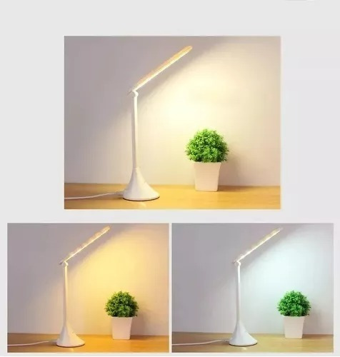 Pack X2 Lampara Led Touch Escritorio Velador Usb Recargable
