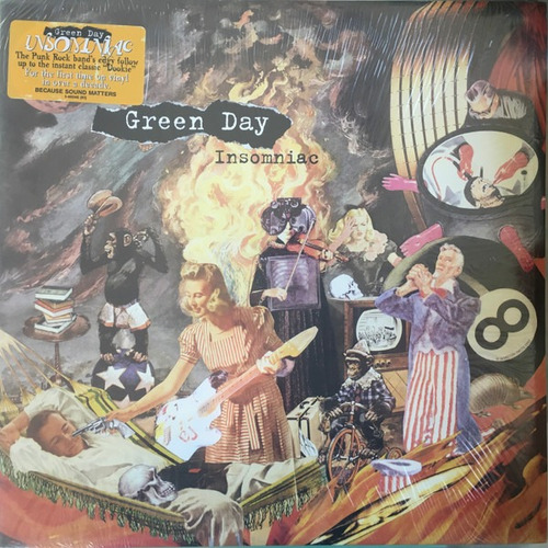 Green Day Insomniac Vinilo Nuevo Musicovinyl