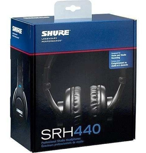 Auriculares Profesionales Shure Srh440a Para Estudio Color Negro