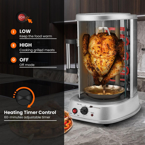 Parrilla Vertical Flexzion Para Horno Shawarma Kebab