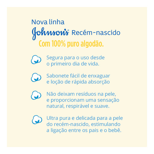 Johnson's Baby Recém-nascido - Sabonete Líquido 200ml