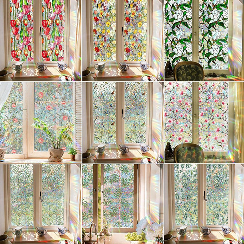 Ventana De Planta Agar La Calcomanía De Vidrio Estilo C