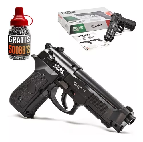 Pistola Aire Comprimido Co2 Fox Colt 1911 Replica + Kit