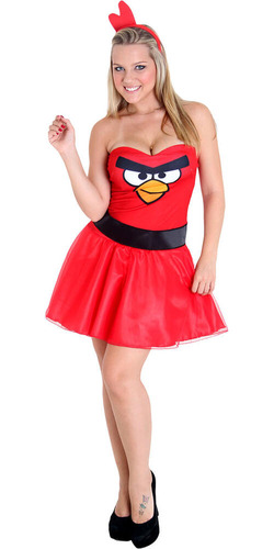 Fantasia Passaro Vermelho Angry Birds Adulto - Heat Girls