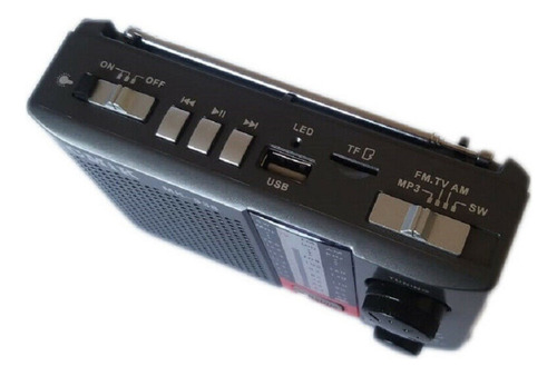 Radio Analógico Antena Linterna Am/fm/tv/sw/usb