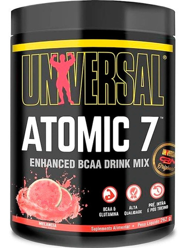 Atomic 7 Universal Bcaa+taurina+glutamina+vitb6 C/nf