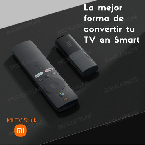 Imagen 7 de 9 de Convertidor Smart Xiaomi Mi Tv Stick Amazon Disney Netflix