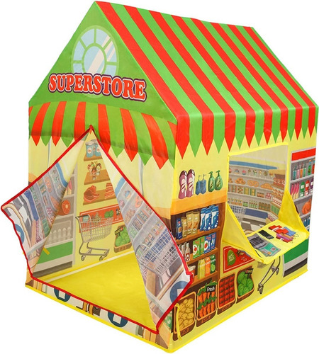 Carpa Casita Supermarket Armable Tienda De Juegos Para Niños