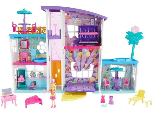 Polly Pocket Mega Casa De Sorpresas Original Mattel