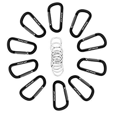 10pcs 3  Clips / 8cm De Aluminio Mosquetón, La Prima Durable