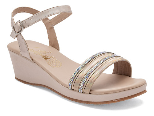 Sandalias Plataforma Niña Caramel Beige 920-610