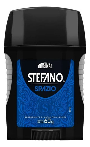 4 Pza Desodorante Stefano Spazio En Barra Para Caballero 60