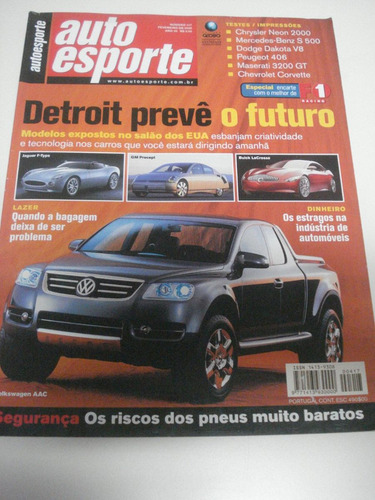 Revista Auto Esporte Neon Mercedes Dakota Maserati Corvette