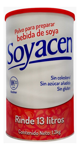 Bebida Leche De Soya En Polvo 1.3 Kg  Soyacen