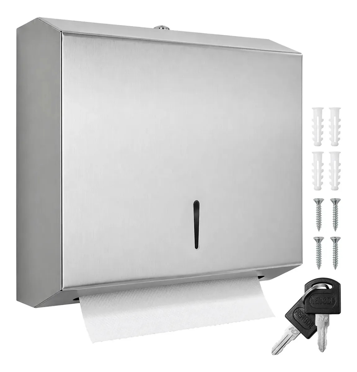 Dispenser Dispensador Papel Intercalado Baño Metal Reforzado Raitot