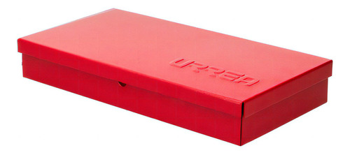 Caja Metalica 24.5x12.5x4cm Juegos Usos Multiples Urrea Color Rojo