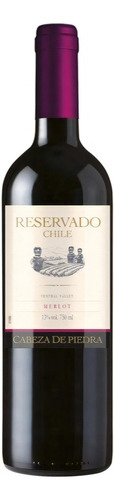 Vinho Chileno Reservado Cabeza De Piedra Merlot 750 Ml
