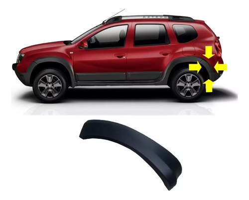 Moldura Fender Trasera Izquierda Renault Duster 2010/14