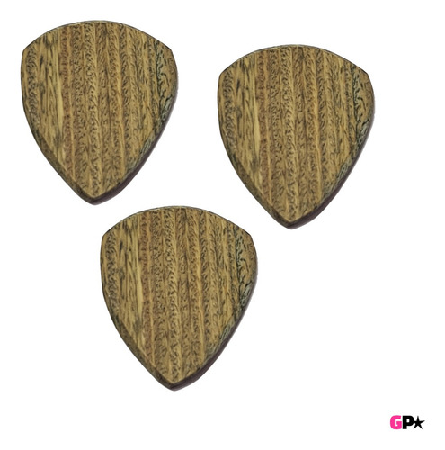 Set 3 Puas Guitarra Bajo Madera Palo Santo Premiun 400 Años Tamaño