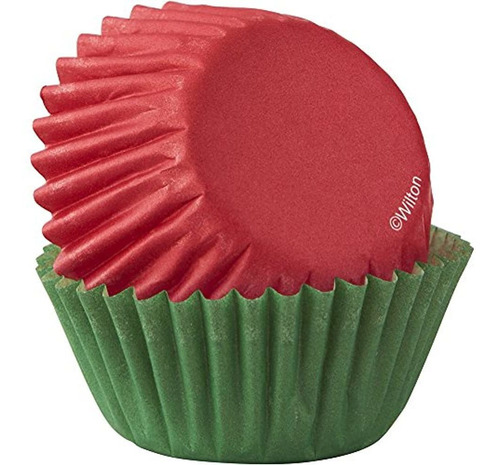 Wilton Red Y Green Mini Cupcake Liners 100count