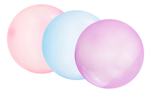 3x Bubble Ball Globo Familias Fiesta De Cumpleaños Al Aire