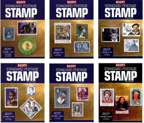 Scott 2017 Standard Postage Catalogo Estampillas Los 6 Tomos