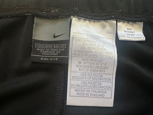 Pantalón Jogging Mujer Nike Talle Xs Negro. Con Enganches (Usado)