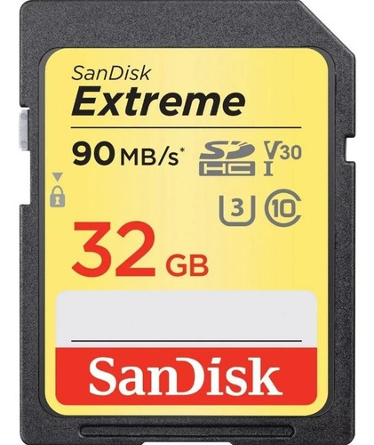 Cartão Sd Sdhc Extreme Sandisk 32gb Classe 10
