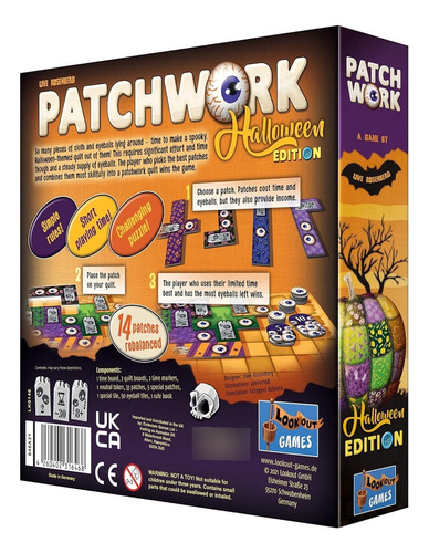 Juego De Mesa Patchwork Halloween Edition: ¡un Espeluznante