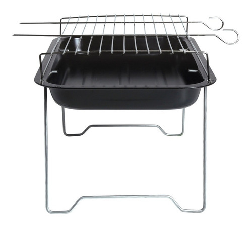 Parrilla De Barbacoa Negra Portátil Praiana