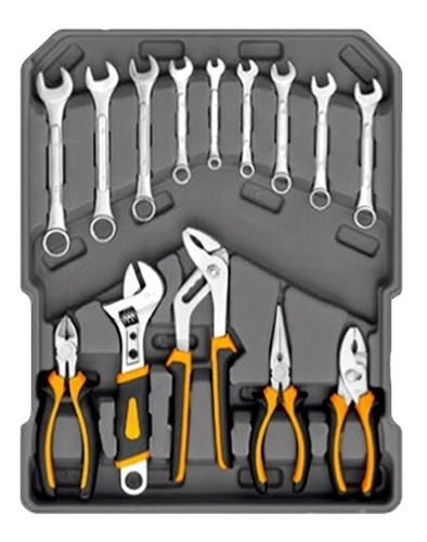 Imagen 6 de 8 de Kit Herramientas Maletin Portatil Lusqtoff Lqcm245-9 Cuotas