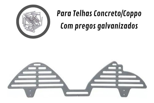 Tela Passarinheira Telha Concreto Coppo Veneto Cinza 25 Un