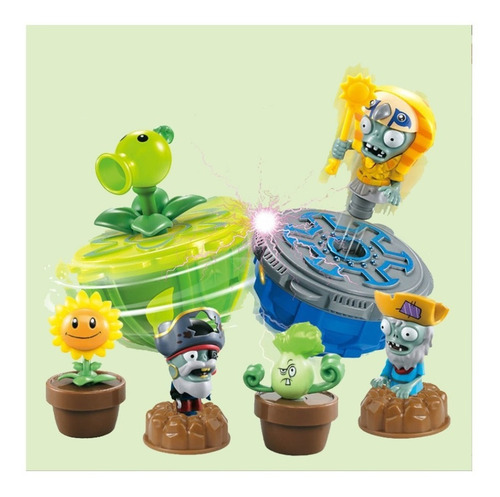 Imagen 4 de 6 de Set Coleccionable De Juguetes Plantas Vs Zombies