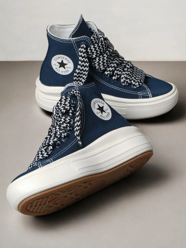 Zapatillas Converse Chuck Taylor Move Hi Platform Azul Blanc