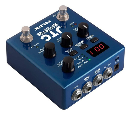 Nux Jtc Pro Drum Loop Pro Dual Switch Looper Pedal 6 Horas D