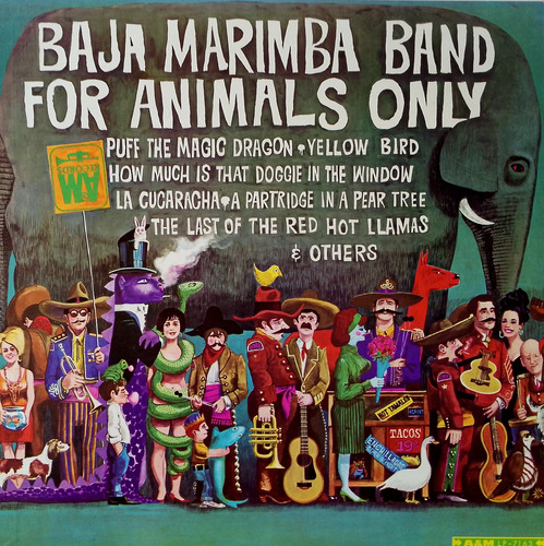 Disco Lp - Baja Marimba Band / For Animals Only. Album
